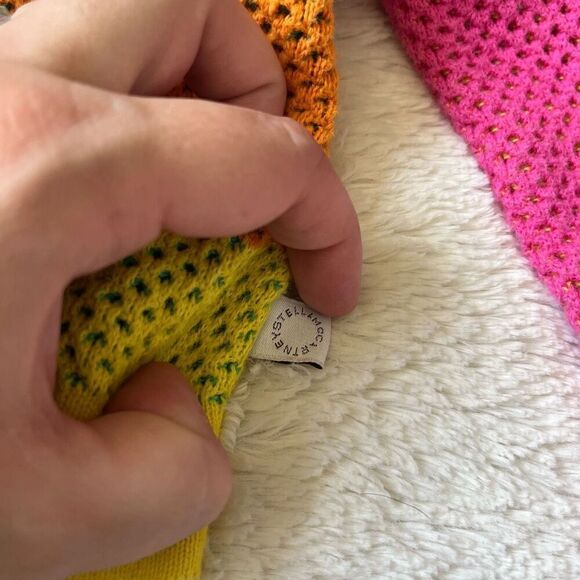 Stella McCartney Kids Palm Tree Logo Multi Color Button Up Cardigan Sweater - Picture 4 of 6